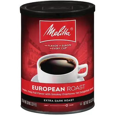 Melitta European Roast Coffee Extra Dark - Extra Fine Grind 10.5 Oz (Pack Of 4) • $47.59