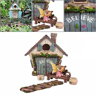 Fairy Garden House Kit For Kids Or Adults 5 Piece Accessory Set Set Of 5 • £27.98