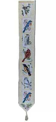 Manual Woodworkers & Weavers Bird Watchers Tapestry Welcome Bell Pull Wall Decor • $19.99