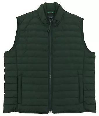 NWOT J Crew Authentic Outerwear Quilted Green Full Zip Gilet Vest Coat Jacket XL • $55.99