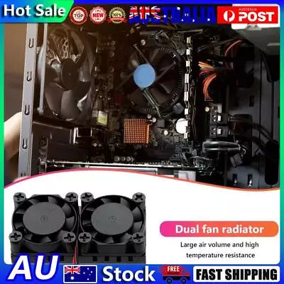 Dual Fan With Heatsink Cooling Fan Kit For Raspberry Pi 3 Model B+ Accessories • $11.07