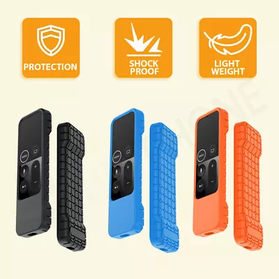 $9.88 • Buy For Apple TV 4th Siri Remote Controller Anti Slip Silicone Case Cover 
