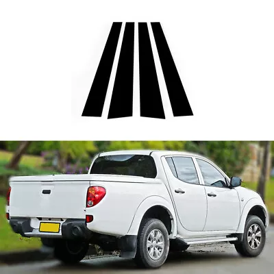 For Mitsubishi L200 Triton 2005-2014 Pillar Posts Black Door Decal Window Cover • $10.23