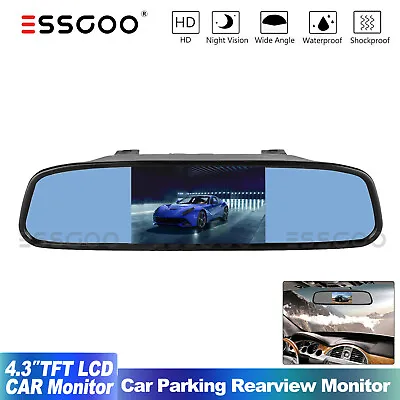 4.3  Rear View Mirror Monitor For Car Reversing Parking Reverse Backup Camera • $24.54