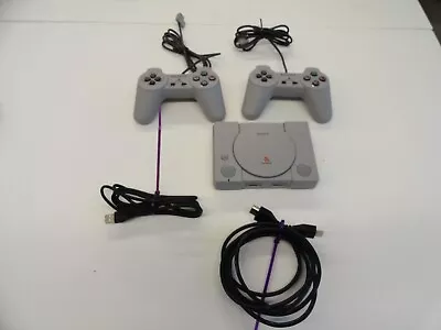 Sony PlayStation Classic Gray Console Two Controllers Bundle • $49.99