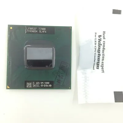 Intel Core 2 Duo T7800 SLAF6 2.6Ghz 4MB 800MHz PBGA479 PPGA478 Laptop Processor • $26.58