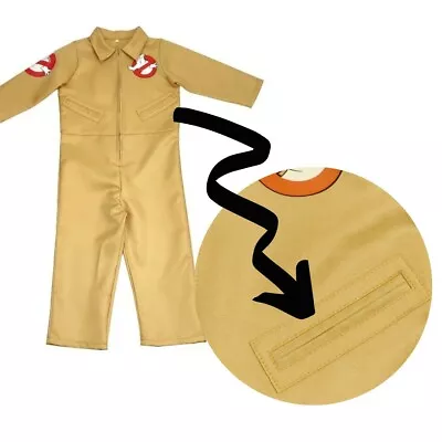 Kid Ghostbuster M 4-6 Yr Old Jumpsuit Cosplay Halloween Christmas Birthday Party • $52.69