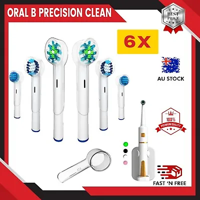 $17.75 • Buy Genuine Oral B Precision Clean Braun Electric Toothbrush Heads Replacement