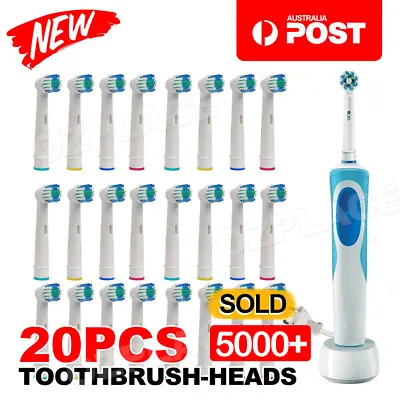 20pcs Electric Toothbrush Heads Replacement For Oral B Braun Models Series AU • $11.75