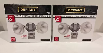 Defiant 110 Degree Detection Outdoor Motion Activated Security Light Lot Of 2  • $31.96