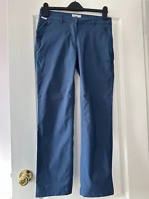 Craghoppers Women’s Kiwi ProStretch Trousers - Size 8 Short 28” Leg - Blue - VGC • £25