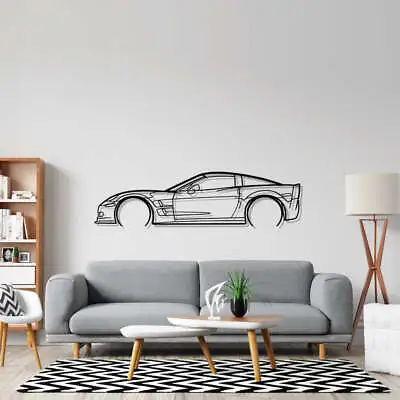 Wall Art Home Decor 3D Acrylic Metal Car Auto Poster Chevrolet Corvette C6 ZR1 • $87.99