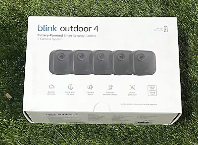 Blink Outdoor 4 (4th Gen) Wire-free Smart Security 5 Camera System New! • $268.97