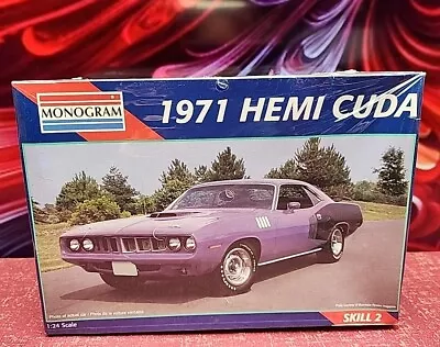 Vintage *SEALED* Monogram 1971 HEMI CUDA 1/24 Model Kit 1995 #2943 • $35