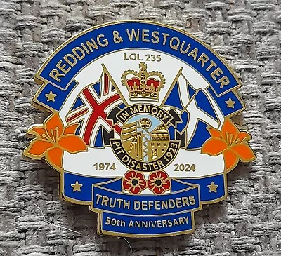 Redding & Westquarter  Lol 235 - Falkirk -scotland-orange Order-  Ulster - Lily • £5.50