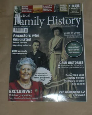 Practical Family History -  Magazine - Ancestors Who Emigrated  Nov 2005  No.95 • £1.75