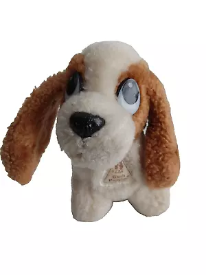 Vintage Hush Puppies Plush Dog Brown White Miniature #20134 • $19.96