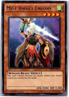 Yugioh Yu-Gi-Oh Mist Valley Falcon BP03-EN074 1st Edition Battle Pack 3 Monster • $1.39