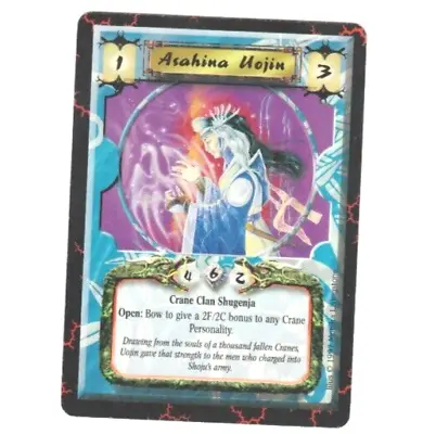 Asahina Uojin  L5R Legend Of The Five Rings CCG Scorpion Clan Coup • $0.99