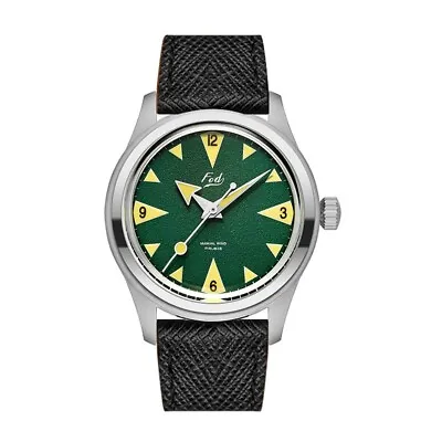 MERKUR Men Watch Pilot Luxury Manual Wind Mechanical Wristwatch Luminous Green • $99