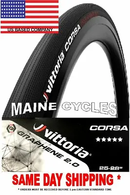 Vittoria Corsa G 2.0 Graphene Tubular 700 X 25 All Black / Full Black  • $105.90