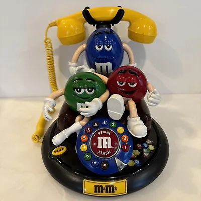 M&M Collectible Animated Phone W/ Talking MMs - Vintage Landline Touchtone WORKS • $64.99