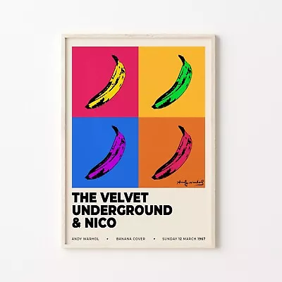 Andy Warhol Banana Print Pop Art Print The Velvet Underground And Nico Poster • $50