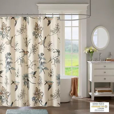 Madison Park Quincy Printed Cotton Shower Curtain • $36.99