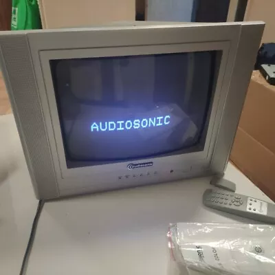 Audiosonic 34cm 14in PAL CRT TV AV Television 📺 Vintage Gaming Boxed & Remote • $475