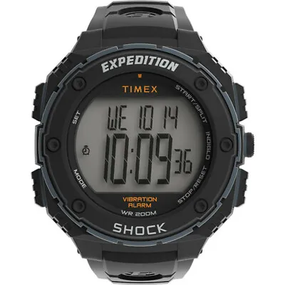 Timex TW4B24000 Expedition Vibrating Alarm Watch 200 Meter Chronograph Shock • $63