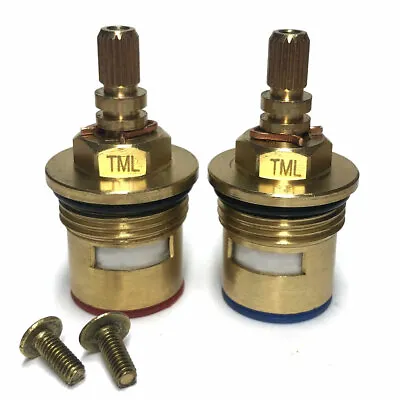 BSP Bath 3/4  Tap Cartridges Valves Replacement No Threaded Collar 20 Spline A2 • £36