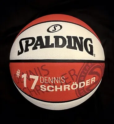 Spalding Basketball Red-White-Black - Dennis Schroeder #17 - Size 7 • £20