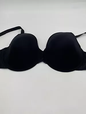 WACOAL FRENCH GARDEN Size 38 DDD Black T-Shirt Underwire Bra St:85340 • $16