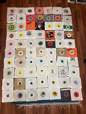 Random Vintage 45 Record Lots Of 70 Records VG+ Country Pop Rock • $22.99