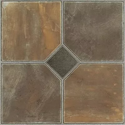 Nexus Self Adhesive 12-Inch Vinyl Floor Tiles 20 Tiles - 12  X 12  Rustic S... • $18.18