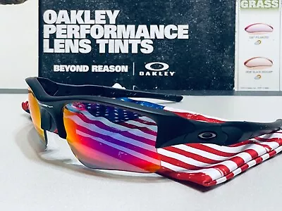 Oakley Flak Jacket 1.0 XLJ Matte Black W Positive Red Iridium - Custom OCP Build • $329.95