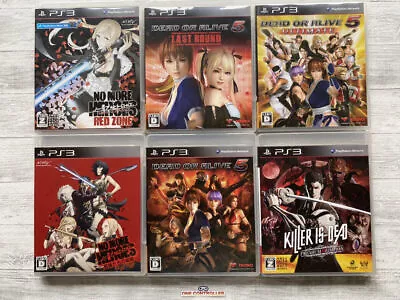 SONY PS3 No More Heroes & DEAD OR ALIVE 5 & Killer Is Dead 6pcs Set From Japan • $181.39