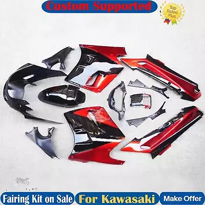 Injection Fairing Kit Bodywork Plastic Fit For Kawasaki ZZR1100 1993-2003 1994 • $572.38