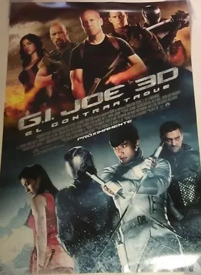 G.I. JOE 2 RETALIATION MOVIE POSTER DS ORIGINAL SPANISH 27x40 DWAYNE JOHNSON • $6.50