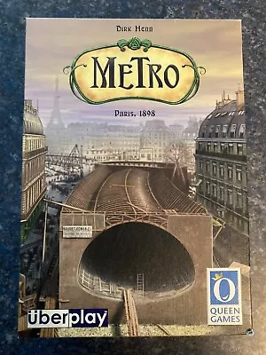 Metro Board Game Dirk Henn Paris 1898 - Queen Games - New In Box • $24