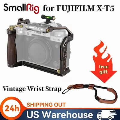 SmallRig X T5 Retro Cage For FUJIFILM X-T5 Camera With Vintage Wrist Strap Gift • $119