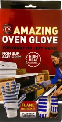 Magic Oven BBQ Glove Mitt High Heat Flame Resistant Non Slip Safe Grip Amazing  • £5.29