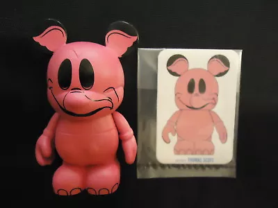 Disney 3  Vinylmation Animation #1 Series Pink Elephant Dark Pink Chaser Figure • $49.99