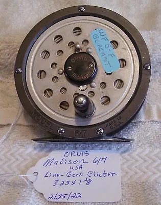 Nice Vintage Orvis Madison 6/7 Fly Reel 10/25/22 Sweet Reel Line   • $98.96