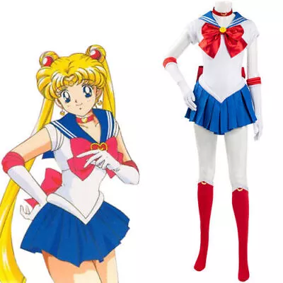 Anime Sailor Moon Tsukino Usagi Cosplay Costume Uniform Dress Role Play Outfits • $88.87