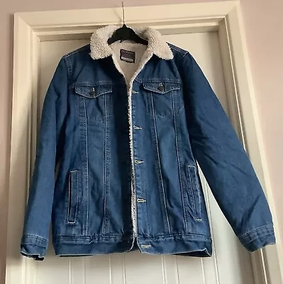 Primark Boy’s Fleece Lined Denim Jacket - Age 13-14 • £5