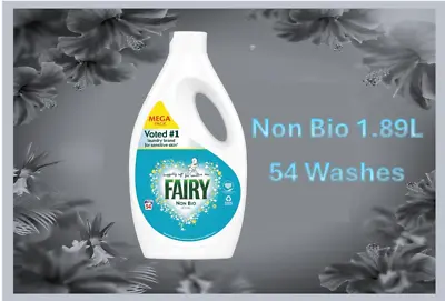 Fairy Non Bio Laundry Washing Liquid 1.43L For Sensitive Skin 53 Wash • £14.98