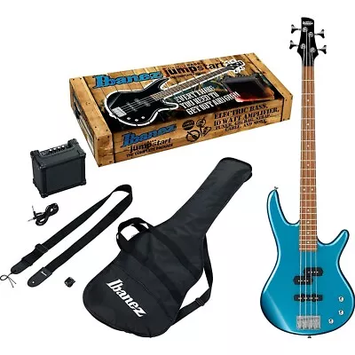 Ibanez Ibanez IJSR190N Electric Bass Jumpstart Pack Metallic Light Blue • $369.99