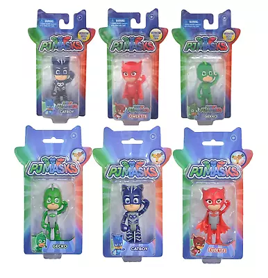 New Official Pj Mask Collectible Articulated Figures Catboy Owlette Gekko • £6.99