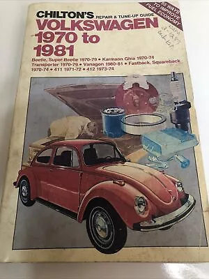 Volkswagen VW Bus Beetle Bug 1970-1981 Tune-up Shop Service Repair Manual Book • $25